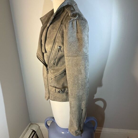 VICI Grey Moto Jacket, Medium. Mint - Picture 11 of 15
